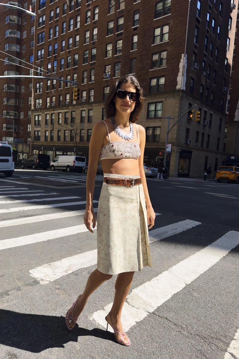 ZW COLLECTION LIMITED EDITION LEATHER SKIRT
