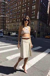 ZW COLLECTION LIMITED EDITION LEATHER SKIRT