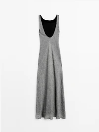 Linen fluid sleeveless dress