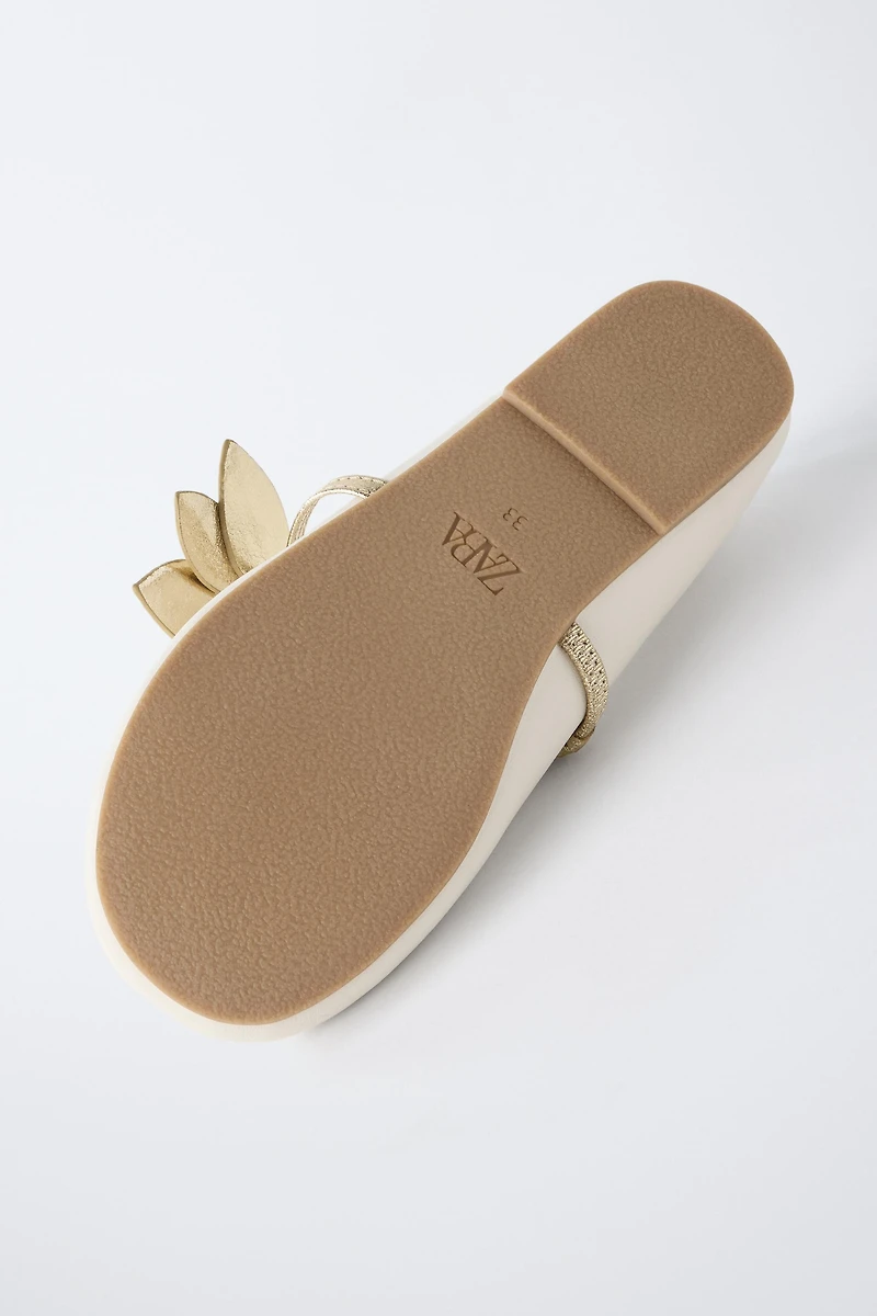 FLORAL DETAIL BALLET FLATS