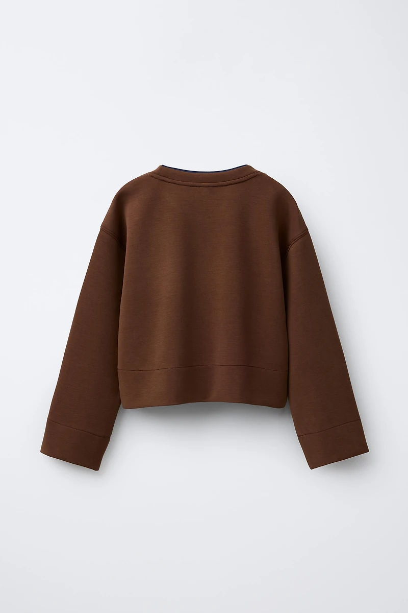 SWEAT MODAL COL CONTRASTE