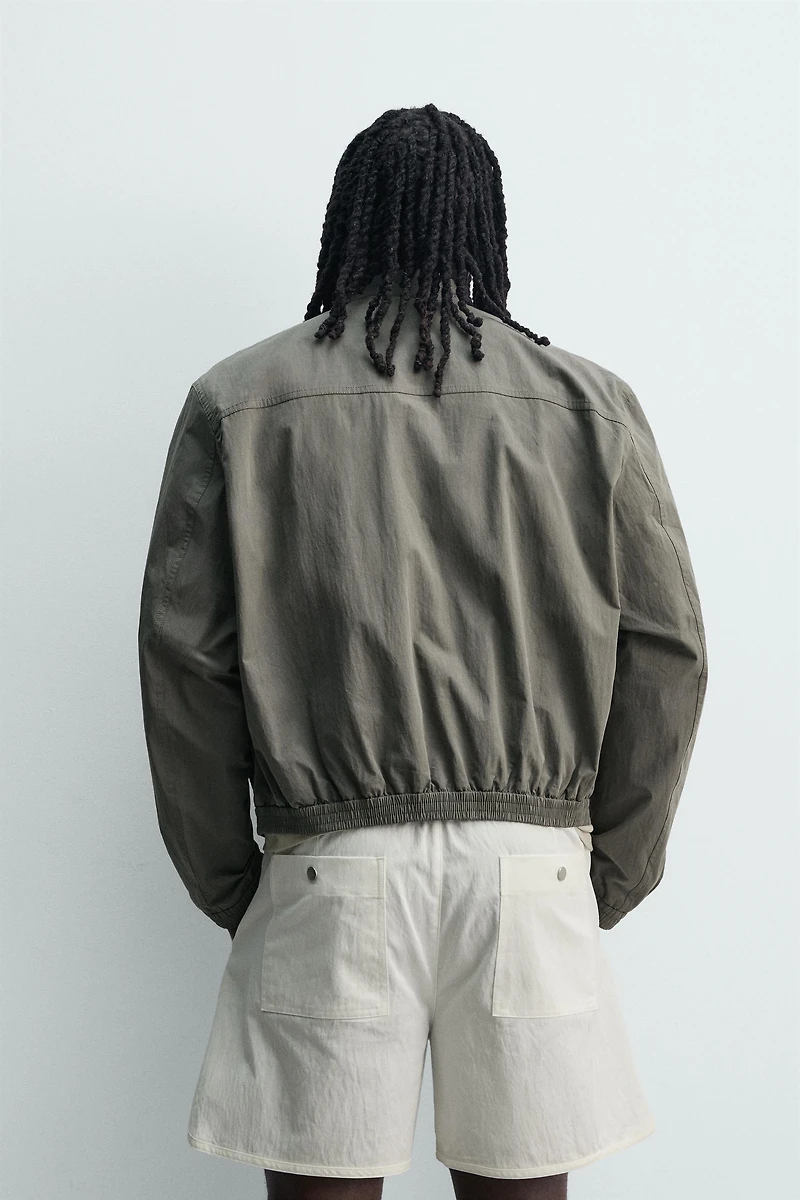CROPPED FIT TECHNICAL JACKET