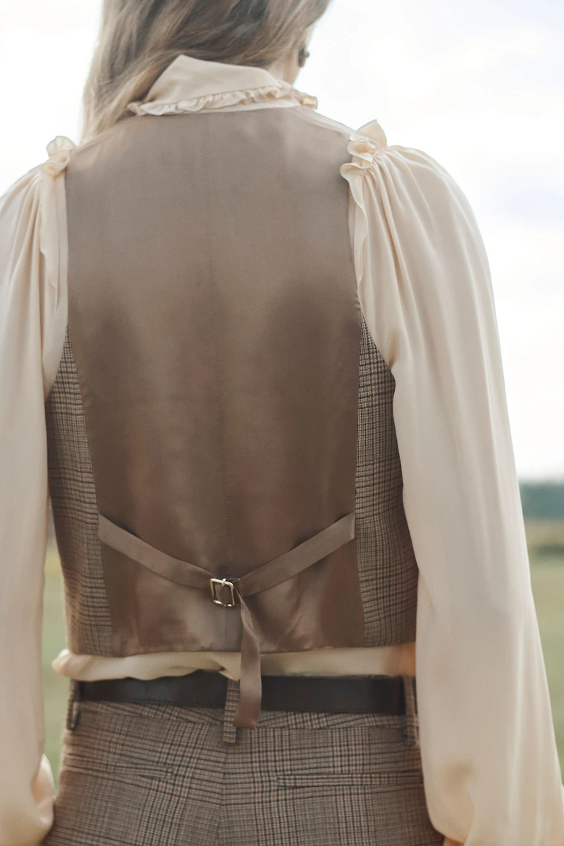 LIMITED EDITION PLAID WOOL VEST