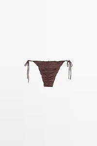 Bas de bikini volant brillant