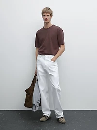 T-shirt à manches courtes en coton mélang