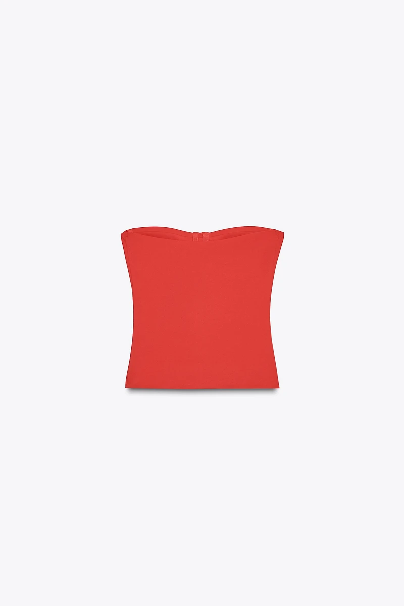POLYAMIDE BANDEAU TOP