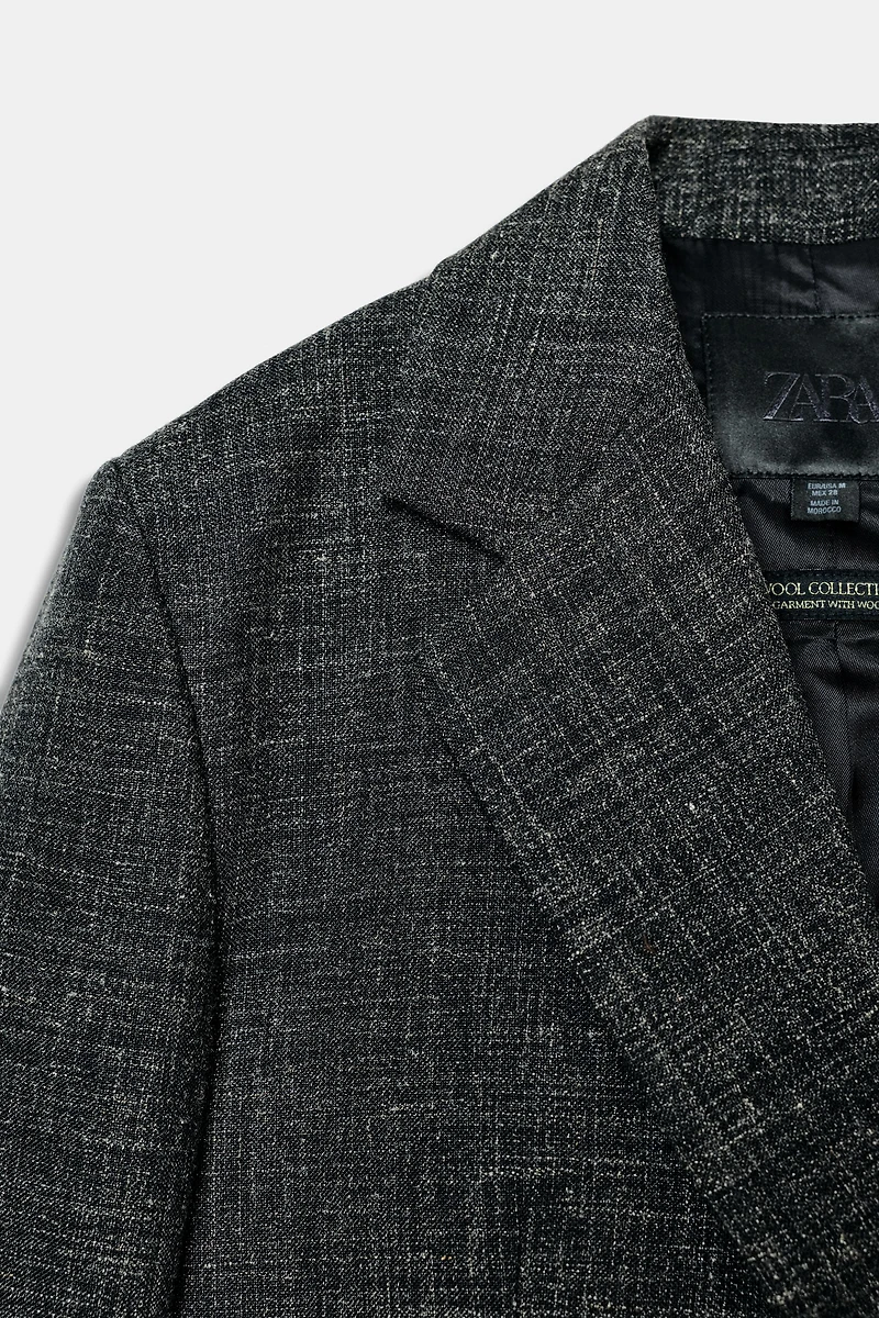 ZW COLLECTION STRAIGHT WOOL BLAZER