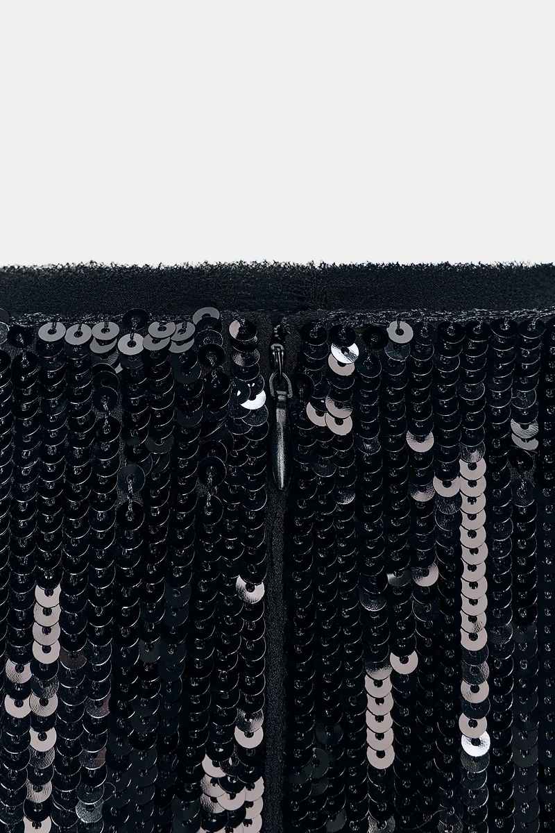 SEQUIN LONG SKIRT ZW COLLECTION