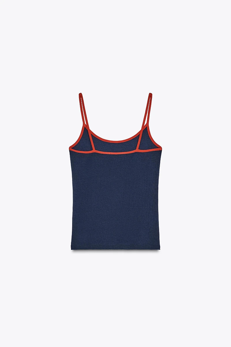 CONTRAST TANK TOP