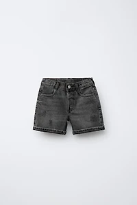 RIPPED DENIM SHORTS