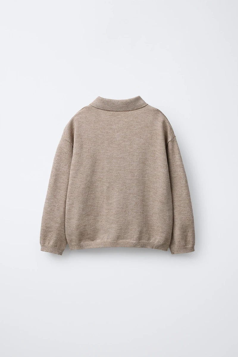 PULL POLO EN MAILLE