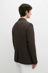 100% linen melange blazer