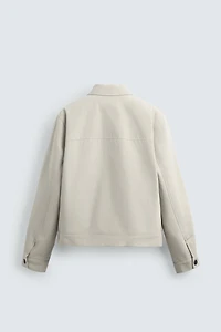 QUILTED POCKET OVERSHIRT