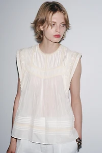 ZW COLLECTION EMBROIDERED BLOUSE