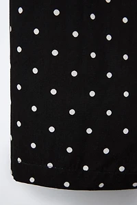 PANTALON JUPE-CULOTTE À POIS