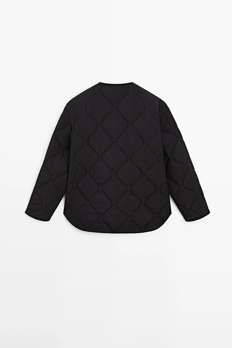 Quilted cape jacket