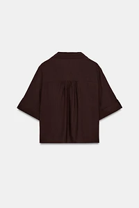 CHEMISE FLUIDE À MANCHES COURTES