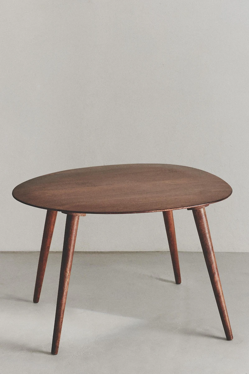 BEVELED WOOD COFFEE TABLE