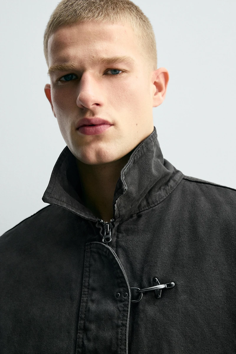 CROPPED FIT FIREMAN CLASP JACKET