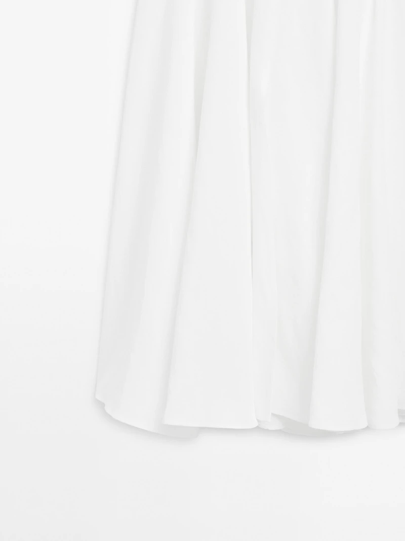 Robe longue contrastante