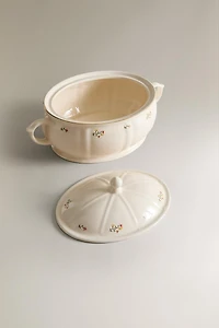 FLORAL PORCELAIN SOUP TUREEN