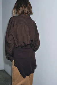 ZW COLLECTION FLOWY STRIPED SHIRT