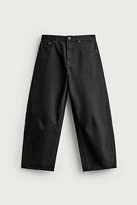 DRAWSTRING BARREL FIT PANTS