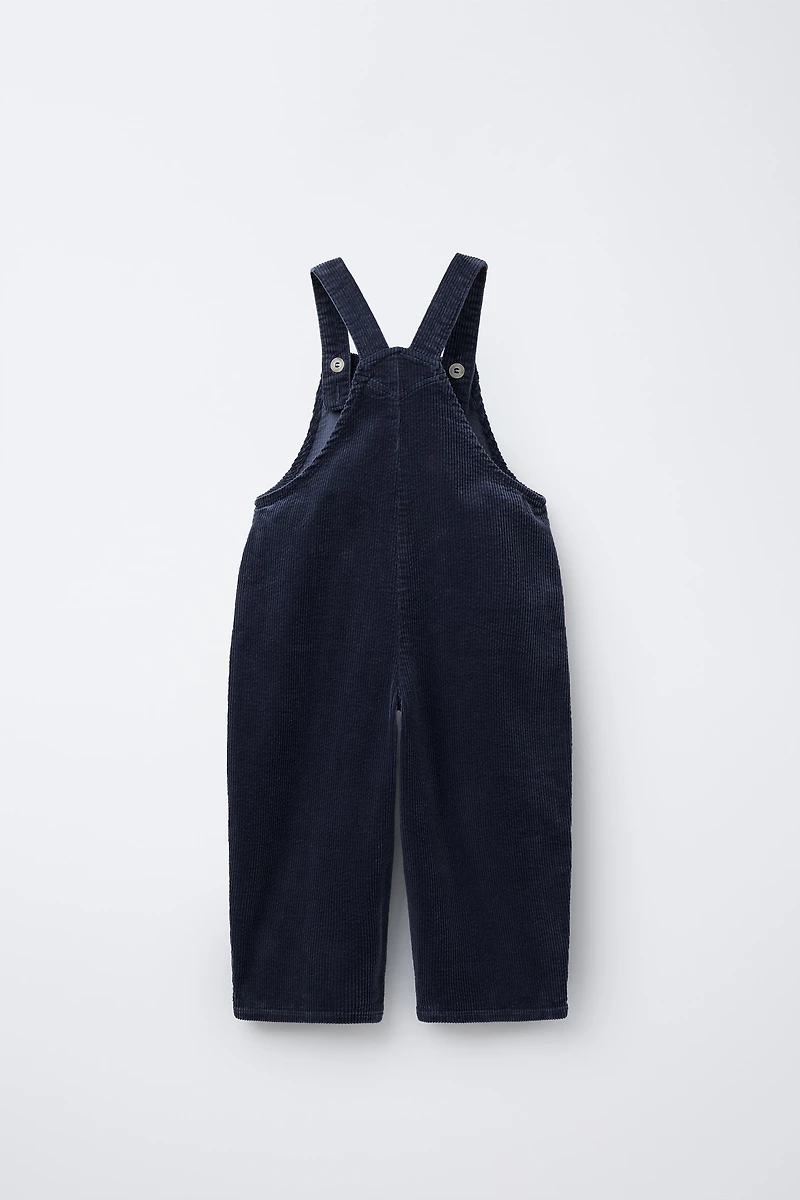 SALOPETTE LONGUE EN VELOURS CÔTELÉ