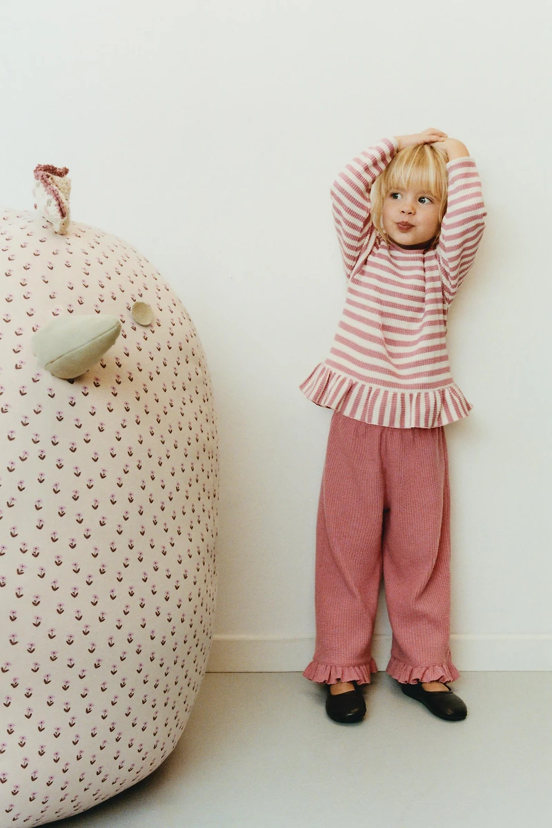 RUFFLED WAFFLE CULOTTES