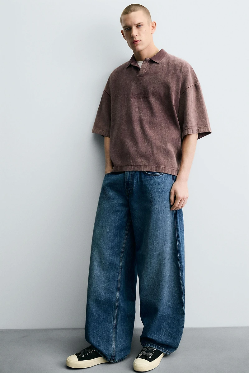 POLO DÉLAVÉ STRUCTURÉ