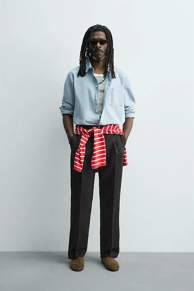 CHEMISE JACQUARD DENIM AARON LEVINE X ZARA