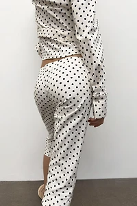 POLKA DOT CAPRI PANTS