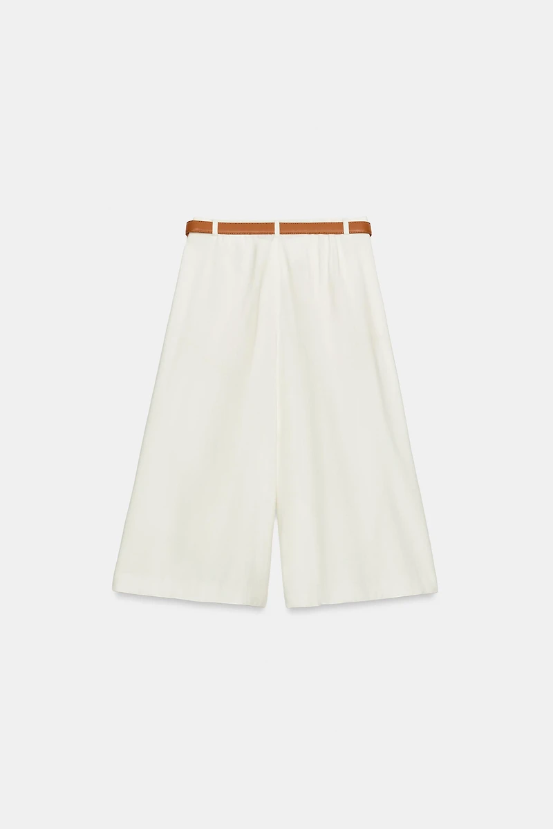 LONG BELTED SHORTS