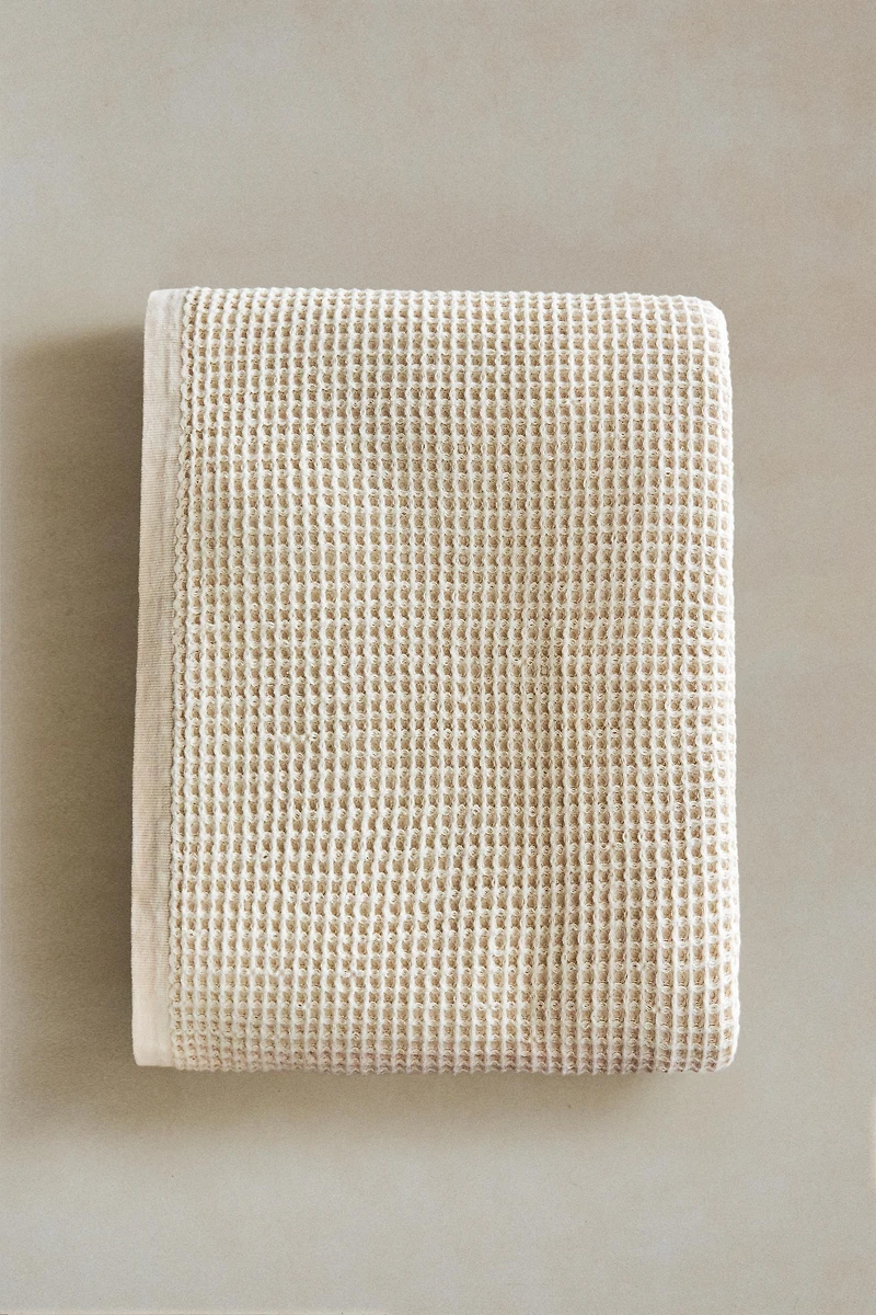 SERVIETTE DE BAIN COTON WAFFLE
