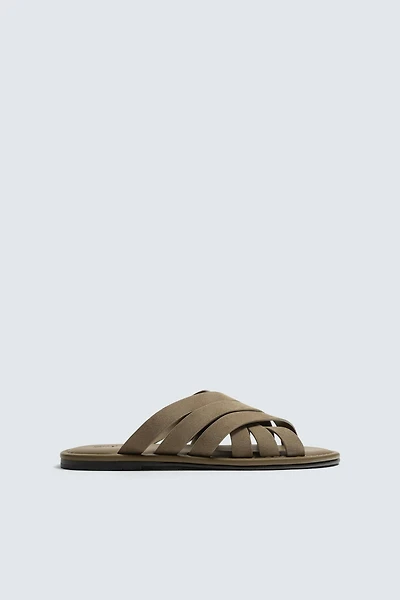 LEATHER STRAP SANDALS