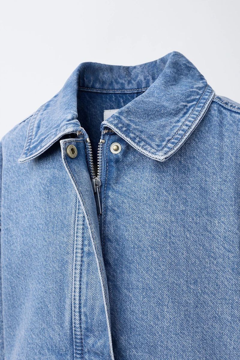 DENIM BOMBER JACKET