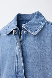 DENIM BOMBER JACKET