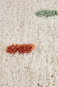 CHILDREN’S MULTICOLORED POLKA DOT COTTON AREA RUG