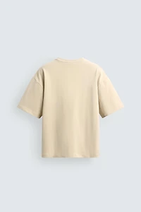 MIXED TEXTURE PATCH T-SHIRT