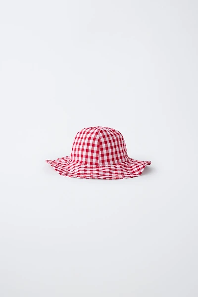 GINGHAM BUCKET HAT