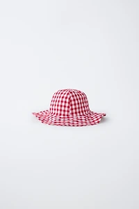 GINGHAM BUCKET HAT