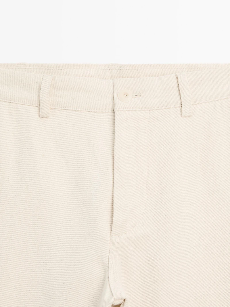 Tapered fit trousers