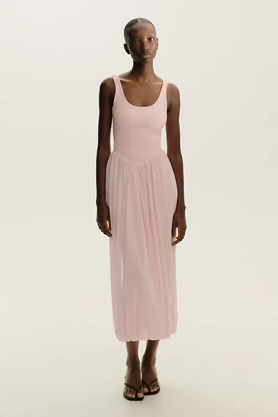 COMBINATION TULLE DRESS