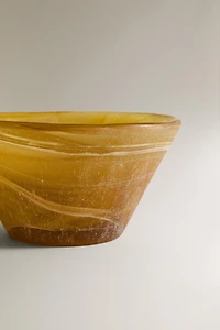 GLASS BOWL WITH CONTRAST