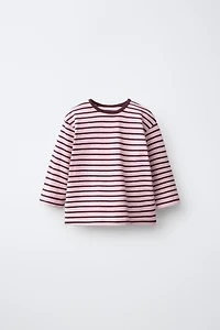 T-SHIRT RAYÉ À ÉTIQUETTE