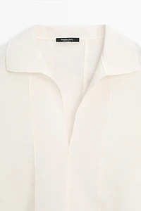 Flowing blouse with seam details