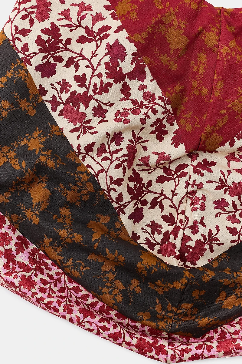 MAXI 100% COTTON FLORAL PRINT BAG