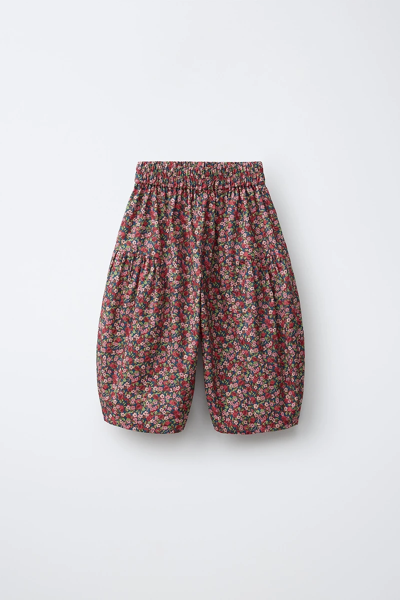 FLORAL PRINT BLOOMER PANTS MADE WITH LIBERTY FABRIC