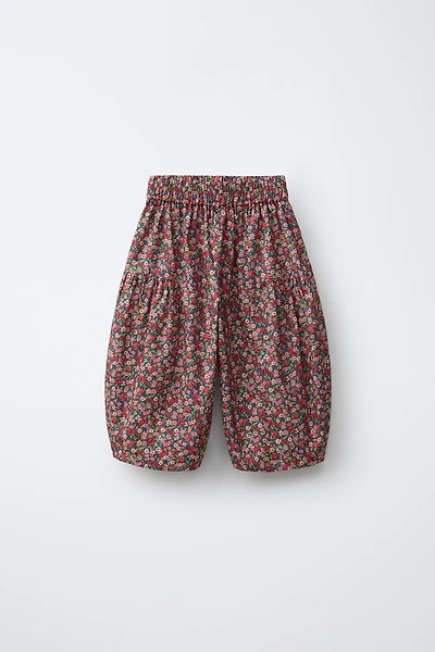 FLORAL PRINT BLOOMER PANTS MADE WITH LIBERTY FABRIC