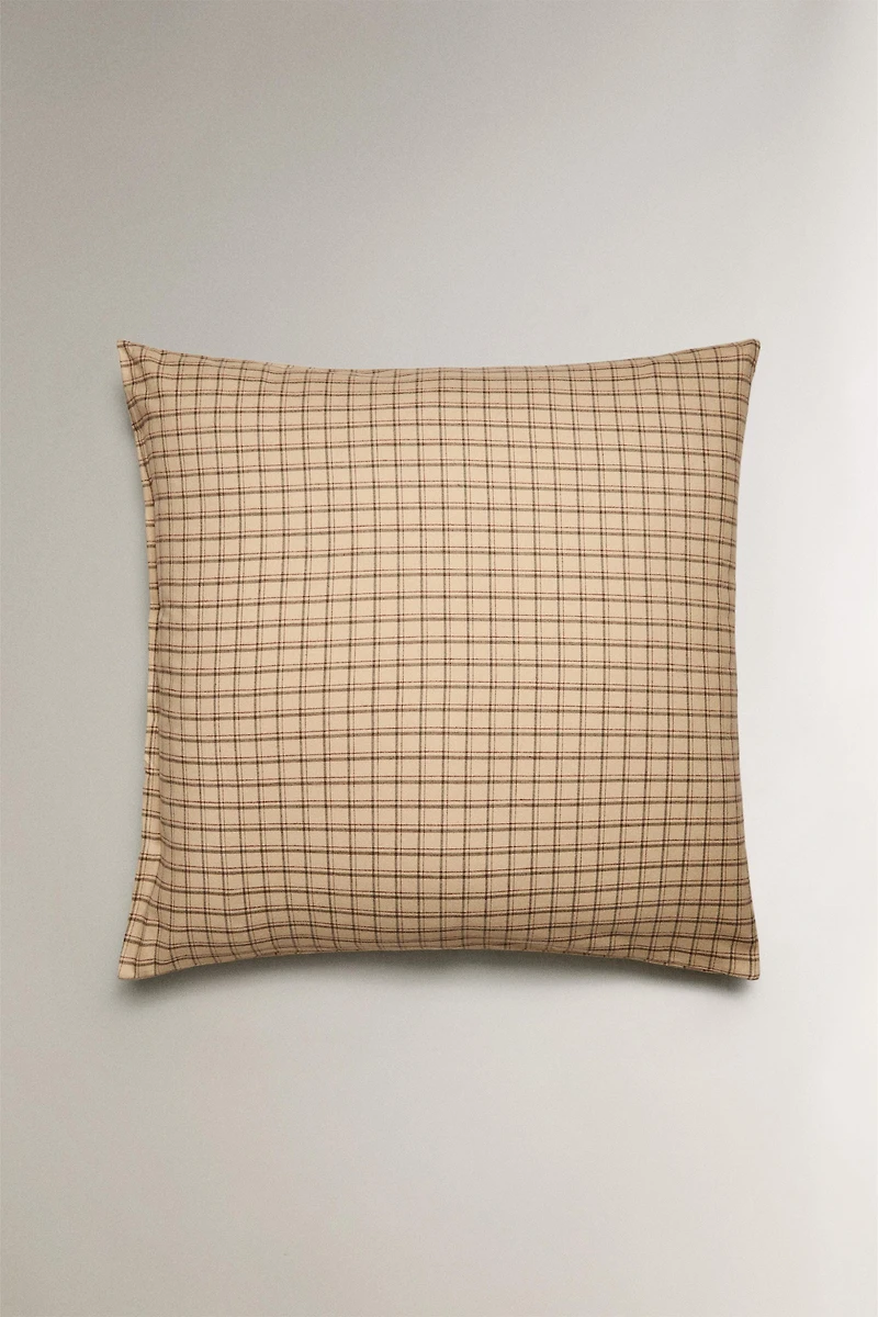 CHECK FLANNEL PILLOWCASE
